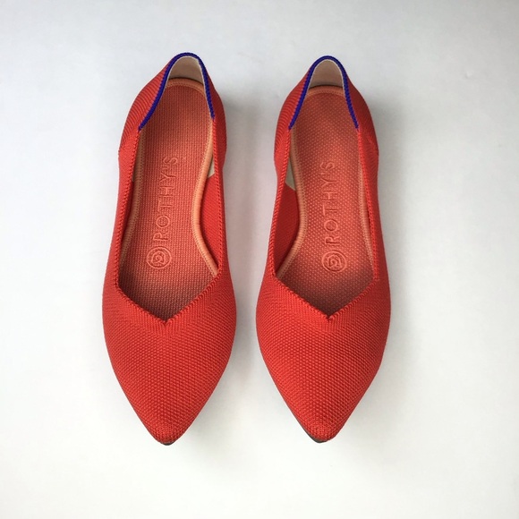 Rothy’s The Point in Red Size 6. - Picture 2 of 8